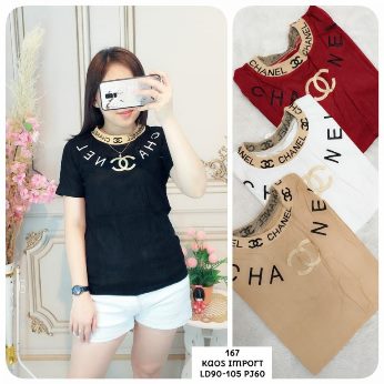 Kaos Lengan Pendek Import Chanel - Titip Jual