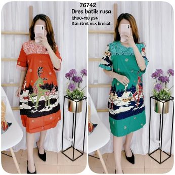 Batik Dress Rusa - Titip Jual
