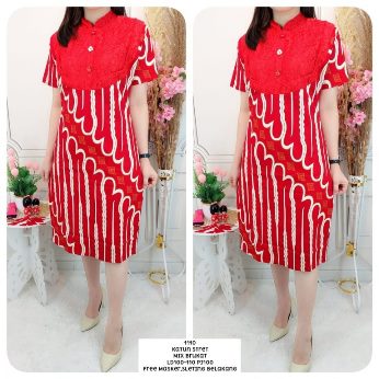 Brukat Dress mix Katun  - Titip Jual