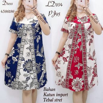 Bunga Motif Dress  - Titip Jual