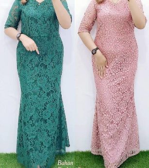 Dress Panjang Brukat  - Titip Jual