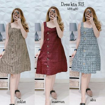 Dress Katun model Kotak - Titip Jual