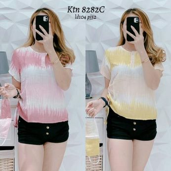 Kaos Katun Model Jumputan - Titip Jual