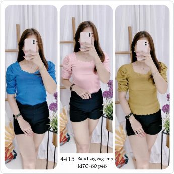 Kaos Rajut zig-zag - Titip Jual