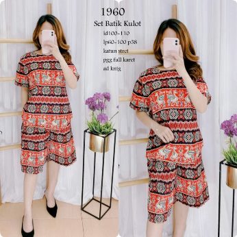 Kulot Batik Corak Setelan - Titip Jual