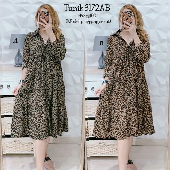 Long Dress Tunik motif - Titip Jual