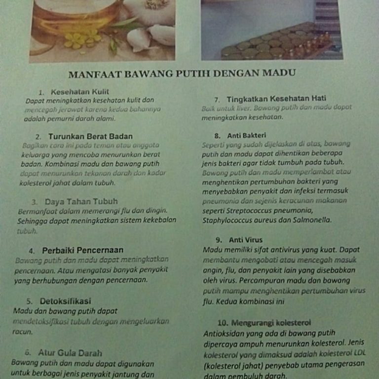 Madu Bawang Putih - Titip Jual